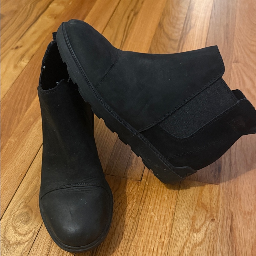 Sorel Black Ankle Booties